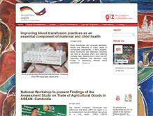 Tablet Screenshot of giz-cambodia.com